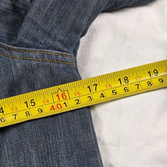 Bp Denim Jacket Womens Size Small Blue Button Down Fitted Casual Coat Outdoors - Picture 5 of 7